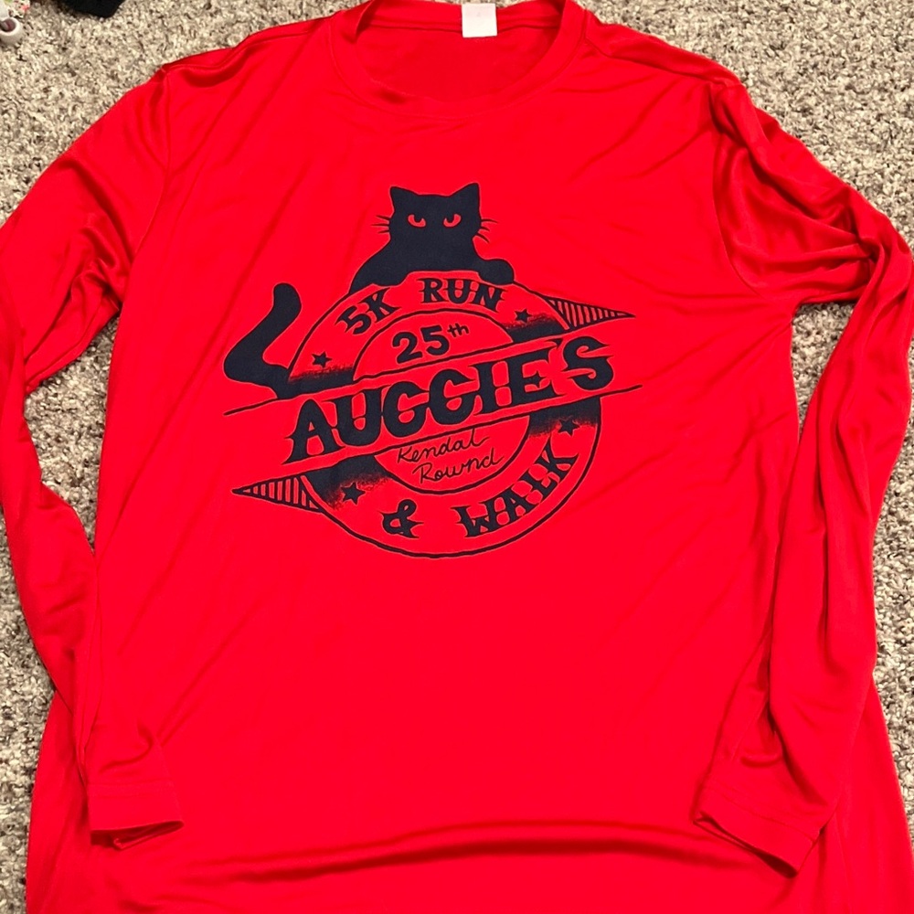 25th Auggie’s 5K Run & Walk Long Sleeve Tech Shirt – Men’s Small